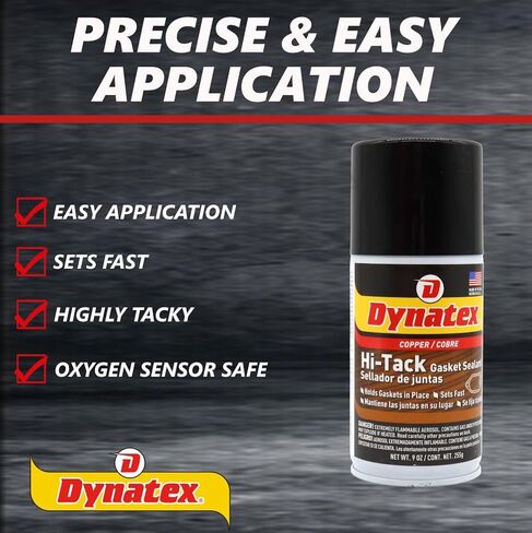 Dynatex 49358 بخاخ لاصق ذو حشية عالية، رائحة مذيبة لاذعة، -65/450 درجة فهرنهايت، علبة رذاذ 9 أونصة، أحمر in Saudi Arabia