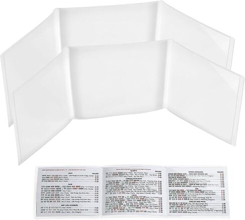 2026 Mahjong Card Sleeve, 4PCS Mahjong Card Protector Cover Clear Plastic Sleeves for Mah Jongg Scorecard Durable Mah Jong Gifts Suit for Large Print Size 6 1/8" x4 3/4"(Transparent) in Kuwait