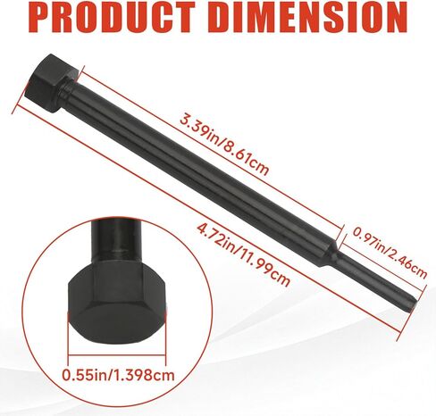 GM-52074, EN-52074 Glow Plug Bore Reaming Tool Precision Replacement Reamer Compatible with Duramax 6.6L, 3.0L, and 2.8L Diesel Engines Including L5P in Kuwait