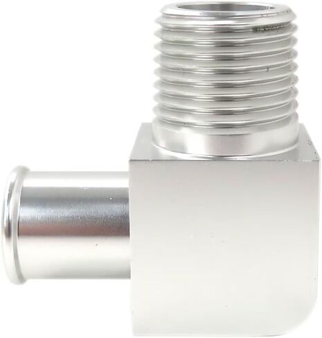 Homesweet البليت الألومنيوم 90 درجة خرطوم سخان المناسب 1/2 "NPT إلى 5/8" خرطوم بارب كروم سخان موصل الخرطوم in Kuwait