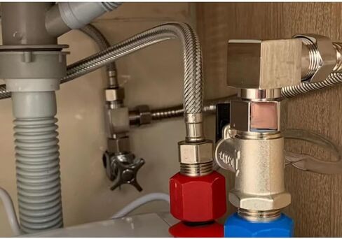 Homesweet البليت الألومنيوم 90 درجة خرطوم سخان المناسب 1/2 "NPT إلى 5/8" خرطوم بارب كروم سخان موصل الخرطوم in Kuwait
