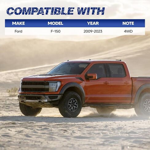 3611-Y 2PCS Rear Leaf Spring Suspension Enhancement Kit Fit for Ford F150 4WD (2009-2023) | 25-50% Strength Boost, 2-3 Inch Lift (Not an HD model) in Kuwait