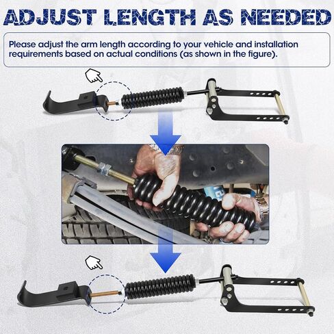 3611-Y 2PCS Rear Leaf Spring Suspension Enhancement Kit Fit for Ford F150 4WD (2009-2023) | 25-50% Strength Boost, 2-3 Inch Lift (Not an HD model) in Kuwait