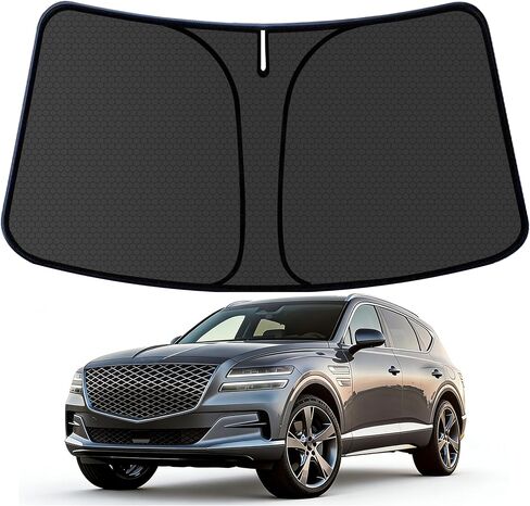 CRV Customized Windshield Sun Shade for 2023 2024 2025 2026 CRV LX/EX/EXL/Sport/Sport-L/Sport Touring Hybrid Front Window Sunshade Visor Protector Foldable Blocks UV Rays Keep Car Cooler Accessories in Saudi Arabia