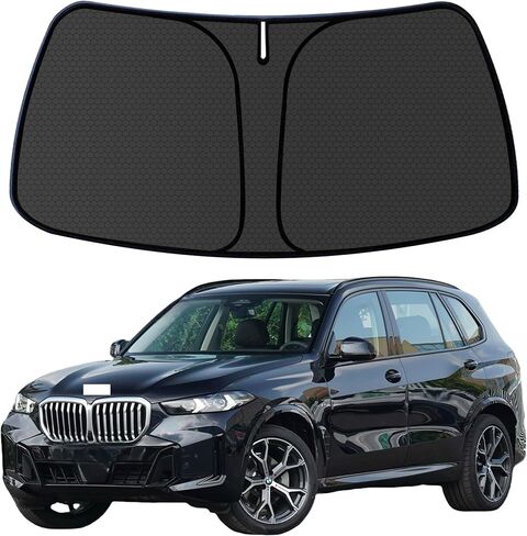 CRV Customized Windshield Sun Shade for 2023 2024 2025 2026 CRV LX/EX/EXL/Sport/Sport-L/Sport Touring Hybrid Front Window Sunshade Visor Protector Foldable Blocks UV Rays Keep Car Cooler Accessories in Saudi Arabia