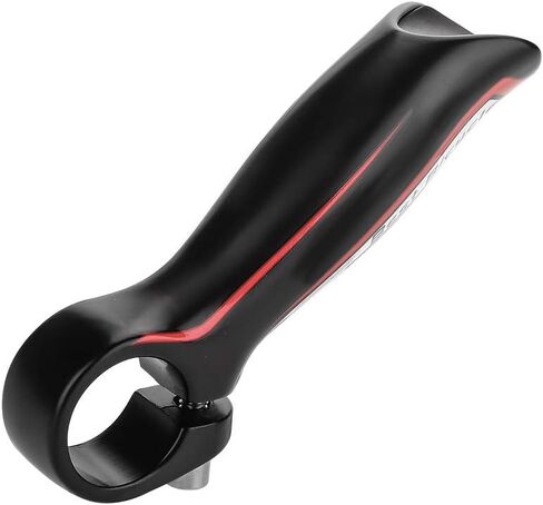 1 Pair Bike Bar End, 22.2mm 7/8in Bicycle Bar End, Black Aluminum Alloy Bicycle Handlebar Ends with Rubber Plugs for Bike Handlebar, Ergonomics Design, 4.5 x 1.6 x 1.2in in Kuwait
