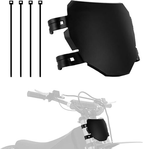 دراجة ترابية كهربائية لوحة أرقام منحدرة أمامية لRidstar Q20 Surron Light Bee LBX Talaria Sting MX3/R MX4 MX5 Talaria XXX E-Ride Pro Tutti Soleil 01 Rawrr Mantis (أسود) (أسود) in Kuwait