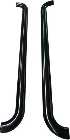 TrailFX Nerf Bars for Ram 1500 Crew Cab 2019-2025 Titanium Black Steel 4 Inch Oval Bent Side Steps with Slip-Resistant Molded Step Pads Rocker Panel Mount Set of 2 Running Boards in Kuwait