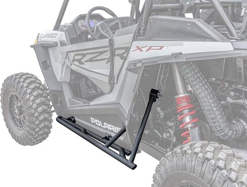 SuperATV Tree Kickers for Polaris RZR Models | Wrinkle Black | Made With 1.5" Diameter Steel Tubing | Protects Against Trees and Rocks on Tight Routes in Kuwait