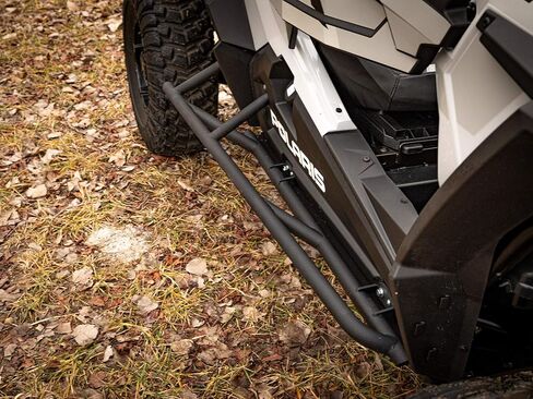 SuperATV Tree Kickers for Polaris RZR Models | Wrinkle Black | Made With 1.5" Diameter Steel Tubing | Protects Against Trees and Rocks on Tight Routes in Kuwait