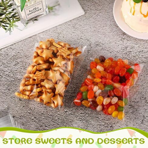 Patelai 400 Pcs Ice Cream Sticks and Bags Set Include 300 Self Adhesive Clear Ice Pop Plastic Bags and 100 Disposable Wooden Sticks Craft Stick for DIY Making Supply, 4.49 Inch,8.27 x3.2inch in Kuwait