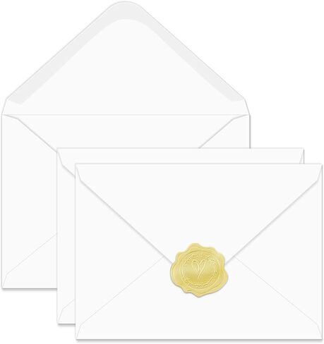 A6 Envelopes 30 Pack 4x6 V-Flap Thick Invitation Envelopes for 5x7 Photos,Cards, Birthday, Weddings, Graduations, Announcements, Baby Shower 4.75 "x 6.5" (Pink) in Kuwait