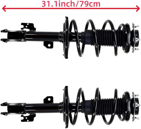 Maxfavor Front Complete Struts Compatible with Toyota Sienna SE 2015-2018 Toyota Sienna SE Premium 2018-2020 - 2x Replacement 2333818L 2333818R Suspension Shock Absorber with Coil Spring Assembly in Kuwait