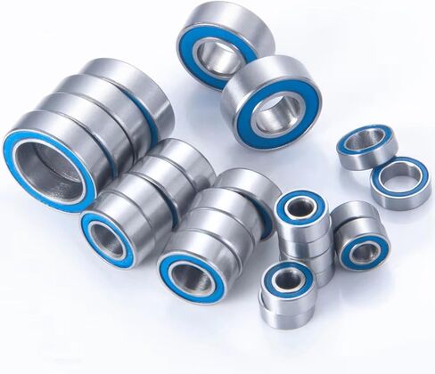 Components for Team Associated B6.1 1/10 24Pcs Ball Bearings Kit 5x8x2.5mm 10x15x4mm 3x7x3mm RC Crawler Upgrade Parts in Kuwait