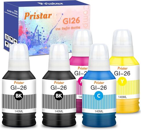 GI-26 GI26 GX7120 Ink Bottles Set Compatible for Canon 26 GI-26 GI26 26 Ink Refill Bottles Work for Canon MAXIFY GX4020 GX3020 GX7120 GX7021 GX6021 GX5020 GX5120 GX7020 GX6020 GX6120 Megatank Printer in Kuwait