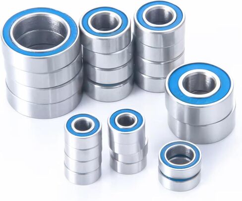 Components for Team Associated B6.1 1/10 24Pcs Ball Bearings Kit 5x8x2.5mm 10x15x4mm 3x7x3mm RC Crawler Upgrade Parts in Kuwait