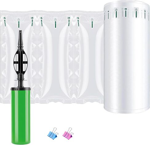 170 Count Air Pillows for Shipping - 4 x 8 in Pre-Filled Inflatable Air Cushion Bags - No Pump Needed - Heavy Duty Void Fill Packing Material for Moving Fragile Items in Kuwait