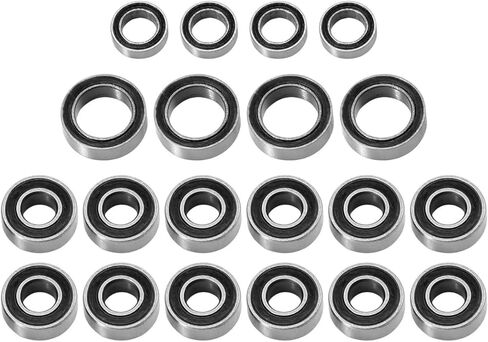 RC Cars Models Compatible with Tamiya for TT01 for TT-01 TT-01E for TT-02B TT-01D 1/10 RC Car Upgrade Parts Accessories 20pcs Sealed Bearing Kit in Kuwait
