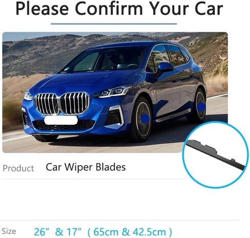 متوافق مع BMW 2 Series Active Tourer U06 2021 2022 ملحقات تنظيف السيارات شفرة ممسحة نظارات نافذة شريط مطاطي الملء in Kuwait