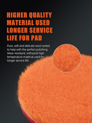 SPTA 9Pcs Polishing Pads Kit, 7 Inches Large Size Buffing Pads, Car Foam Buffing Sponge Pads Kit with 5/8"-11 Backing Plate for Car Care Polisher Boat Waxing, Polishing, Sealing Glaze in Saudi Arabia
