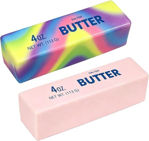 Butter Stick Fidget Toy, Slow Rebound Cute Butter Squeeze Stress Balls,Slow Rising Portable Squishy for Adults Anxiety & Stress Relief, Sensory Gifts for Office, Home in Saudi Arabia