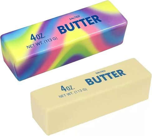Butter Stick Fidget Toy, Slow Rebound Cute Butter Squeeze Stress Balls,Slow Rising Portable Squishy for Adults Anxiety & Stress Relief, Sensory Gifts for Office, Home in Saudi Arabia