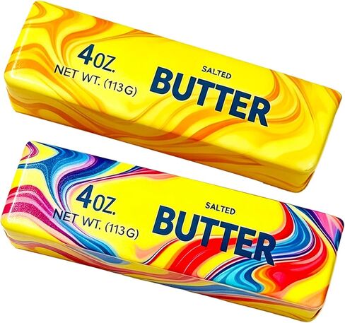 Butter Stick Fidget Toy, Slow Rebound Cute Butter Squeeze Stress Balls,Slow Rising Portable Squishy for Adults Anxiety & Stress Relief, Sensory Gifts for Office, Home in Saudi Arabia