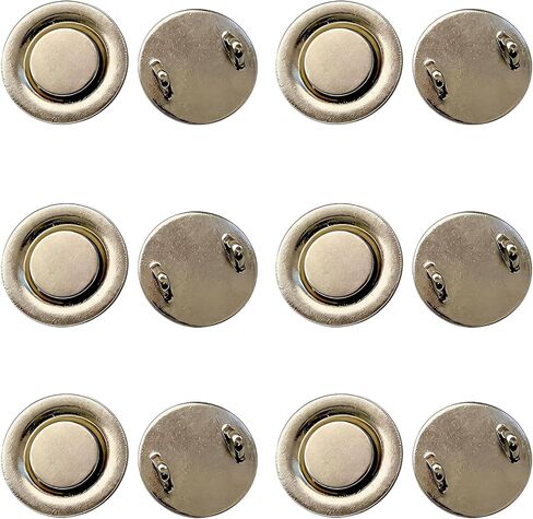 6 Pcs Mini Magnetic Pin Converters, Magnet Brooch Adapters for Boutonniere, Invisible Magnetic Backs for Scarves, Shawls, Jackets & Hijab in Kuwait