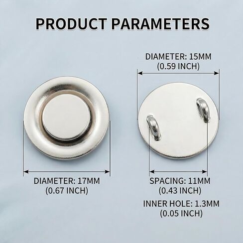 6 Pcs Mini Magnetic Pin Converters, Magnet Brooch Adapters for Boutonniere, Invisible Magnetic Backs for Scarves, Shawls, Jackets & Hijab in Kuwait
