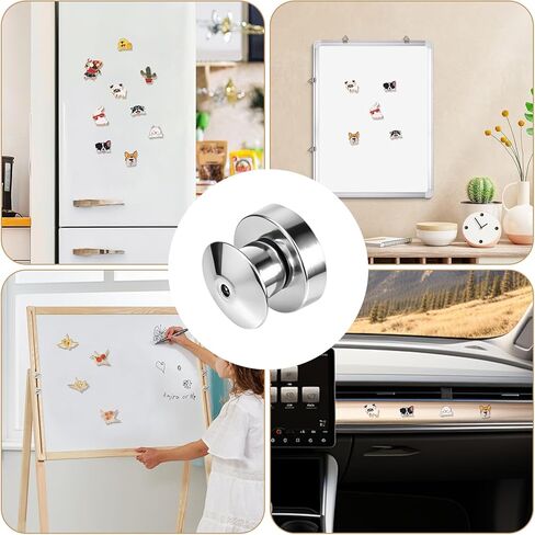 50 PCS Magnetic Pin Backs for Enamel Pins - Convert Pins to Refrigerator Magnets, Decorative Fridge Magnets for Home, Office, Whiteboard, Fridge Decor (Enamel Pins Not Included) in Kuwait