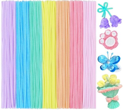 Eppingwin Multi-Colored Pipe Cleaners, 12 inch Chenille Stems for Crafts, Pipe Cleaners Craft Supplies for Art, DIY Projects (Multi-Colored) in Saudi Arabia