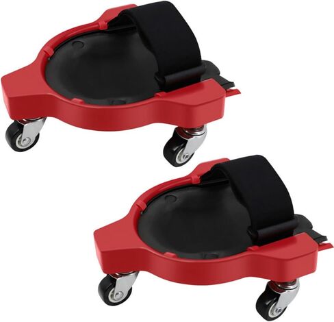 Rolling Knee Creepers with 3 Casters & Comfortable Gel Cushions for Tile Installation Masonry Car Repairing, Full 360° Turn Capability Without Lifting from The Floor in Kuwait