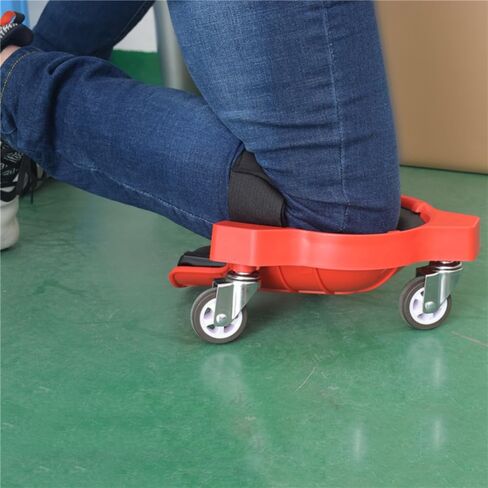 Rolling Knee Creepers with 3 Casters & Comfortable Gel Cushions for Tile Installation Masonry Car Repairing, Full 360° Turn Capability Without Lifting from The Floor in Kuwait