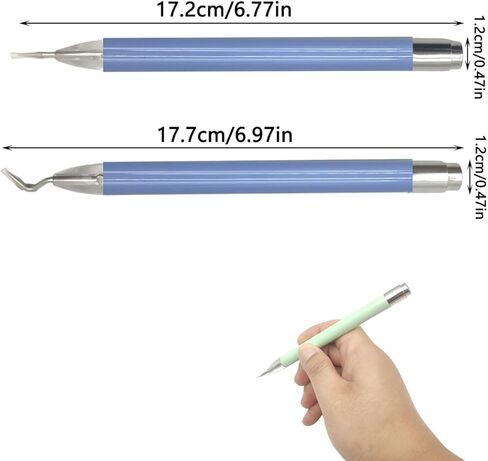 2 Pcs LED Lighted Weeding Tools for Vinyl with Light, for Removing Tiny Vinyl Paper & Iron-on Projects Cuts, Purple Pin&Hook in Kuwait