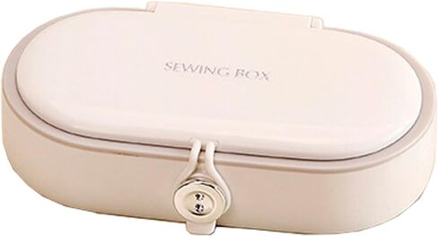 Portable Sewing Kit for Emergency Repair, Travel Sewing Kit Box with Round Case, Includes Needles, Thread, Scissors, Thimble - Perfect Home & Dorm Essential for Beginners (3 Stylish Colors) (Yellow) in Kuwait