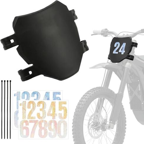 Number Plate for Ebike, Universal Downhill Electric Bike Plate Fit for Q20, S1/S2/Y1/RX, X1S/X/X2, MX3/MX4/MX5, XXX, Pro SS/SR/S, Soleil 01, Mantis, Durable Protective Plate with Number Stickers in Kuwait