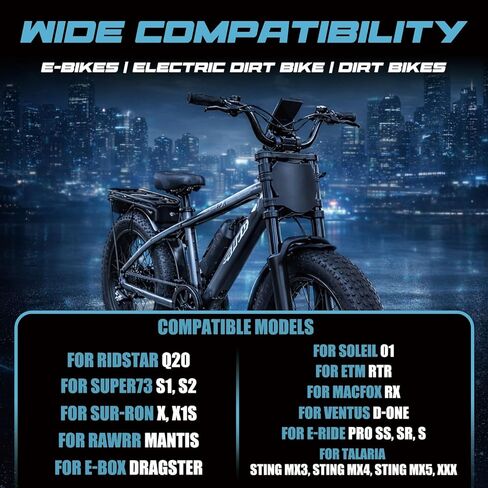Electric Bike Front Number Plate – Compatible with Q20, S1/S2/Y1/RX, X1S/X/X2, LBX, Sting MX3/MX4/MX5, XXX, Mantis, Dragster, Pro SS/SR/S, Soleil 01, RTR in Kuwait