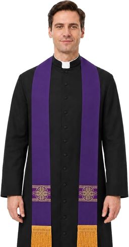 FAD-4U Catholic Clergy Stole with Embroidery Stole Priest Mass Stole Pastor Stole in Saudi Arabia