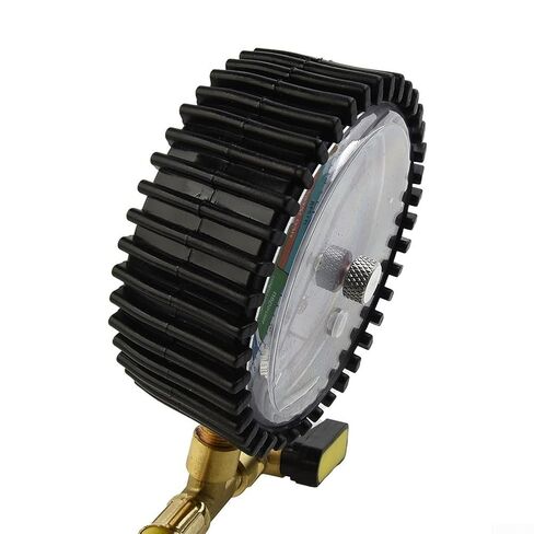 جهاز قياس ضغط النيتروجين النحاسي HVAC R134a R22 R410A، 80 مم -1 إلى 60 بار، أداة اختبار تسرب 1/4 SAE للسيارات المنزلية AC in Kuwait