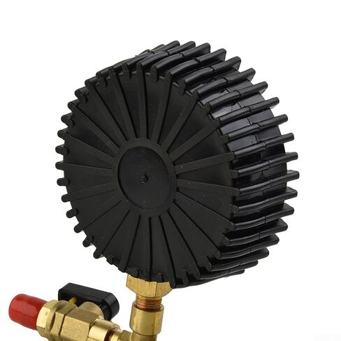 جهاز قياس ضغط النيتروجين النحاسي HVAC R134a R22 R410A، 80 مم -1 إلى 60 بار، أداة اختبار تسرب 1/4 SAE للسيارات المنزلية AC in Kuwait