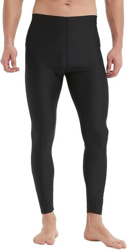 Mens Swim Pants Long UV Sun Protection Swim Tights Surf Water Leggings Rash Guard Swimming Pants Quick Dry in Saudi Arabia