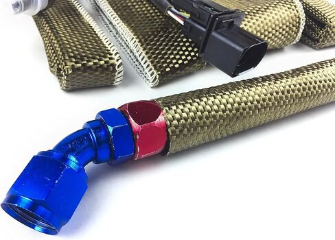 Thermal Zero High Temperature LAVA Heat Sleeve Exhaust Heat Aluminized Heat Sheath 1.5" X 36" Long in Kuwait