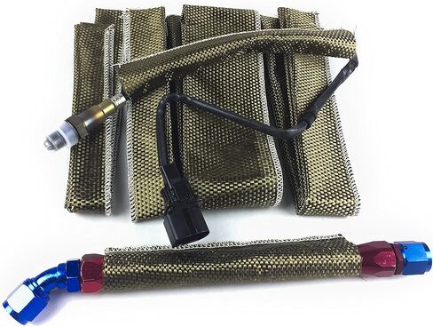 Thermal Zero High Temperature LAVA Heat Sleeve Exhaust Heat Aluminized Heat Sheath 1.5" X 36" Long in Kuwait