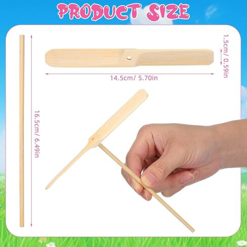 Kisangel 20pcs Hand Helicopter Toys, Bamboo Copter Dragonfly Flying Helicopter Toy Flying Disc Launcher for Kids Outdoor Party Favors in Kuwait