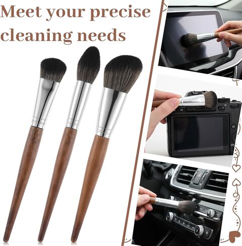 3 PCS Model Cleaning Brush Dusting Brush Model Dust Brushes Kit Soft Cleaning Brushes Duster Kit for Crafts Statues Models Computers Figurine in Kuwait