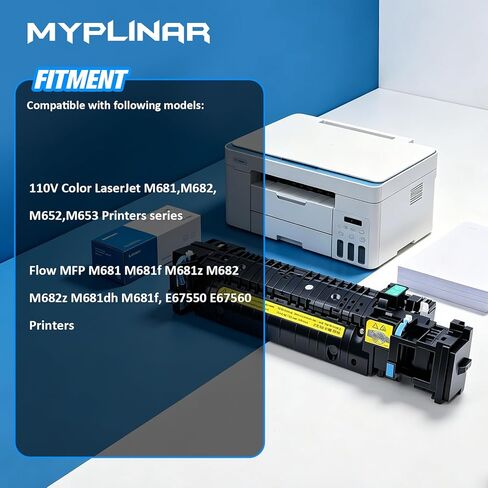وحدة صيانة المصهر P1B91A، متوافقة مع طابعات LaserJet M652 M653 M681 M682 الملونة 110 فولت، وحدة صيانة المصهر تحل محل OE RM2-1928، RM2-1928-000CN، 160000 صفحة in Kuwait