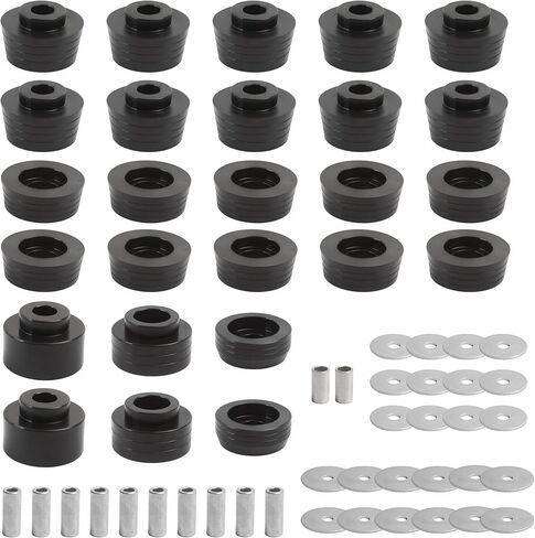 7-132 Body Mount Bushing Kit for 1978-1988 Buick Regal/Chevy Malibu, Black Polyurethane Replacement Bushings in Kuwait