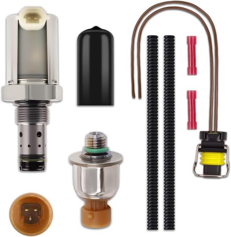New Upgrade 6.0 IPR Valve Injector Pressure Regulator and ICP Control Sensor Kit Compatible with 2005-2007 F250 F350 F450 F550 Super Duty, 2005-2010 E350 E450, Replace 5C3Z9C968CA, 4C3Z9F838A in Kuwait