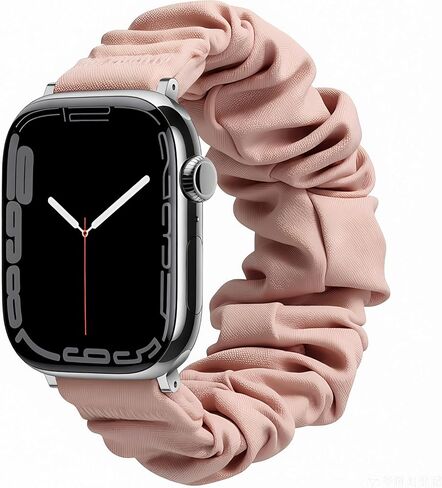 Scrunchie Elastic Watch Band Compatible with Apple Watch Band 38mm 40mm 41mm 42mm 44mm 45mm Cloth Soft Pattern Printed Fabric Wristband for iWatch Series 8 7 6 5 4 3 2 1 SE in Saudi Arabia