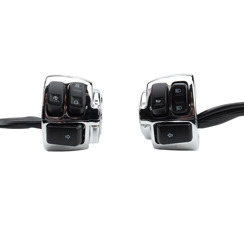Motorcycle Handlebar Turn Control Light Switch Autocycle Press Horn Controller Start Replacement Compatible with(Black) in Kuwait